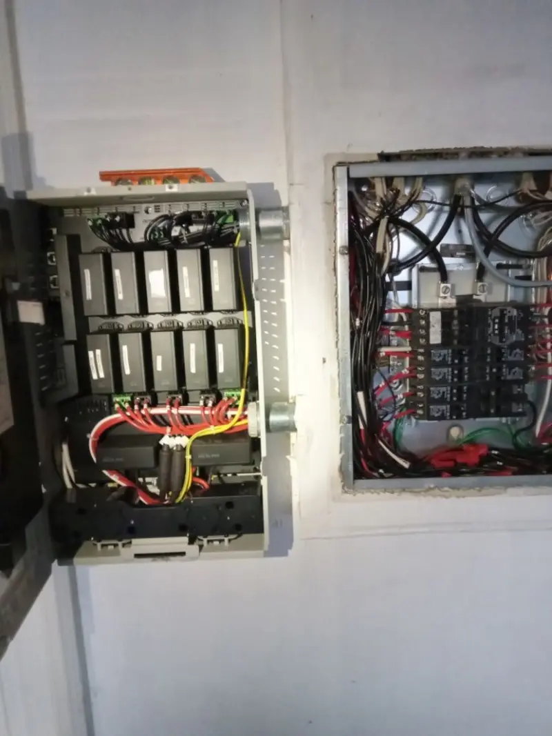 Electrical panel upgrade completed for Security Camera Wiring in Eden Isle